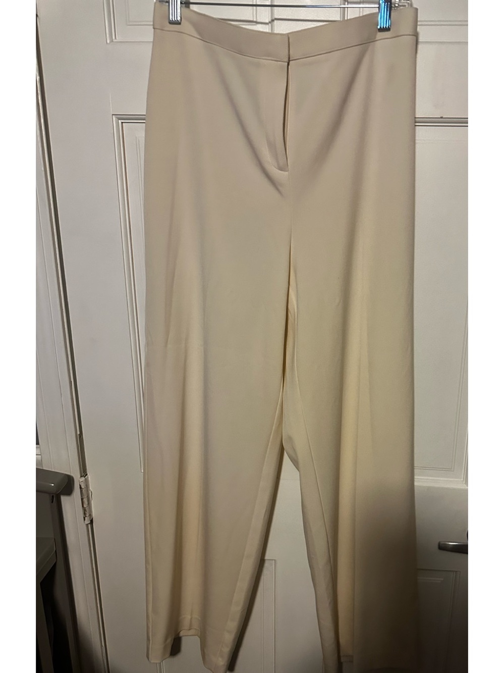 Norton McNaughton Cream Wide-Leg Women's Pants